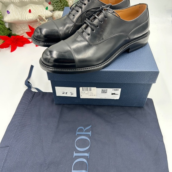 Dior men’s embassy black leather Oxford shoes, size 42 made in Italy - Picture 3 of 13